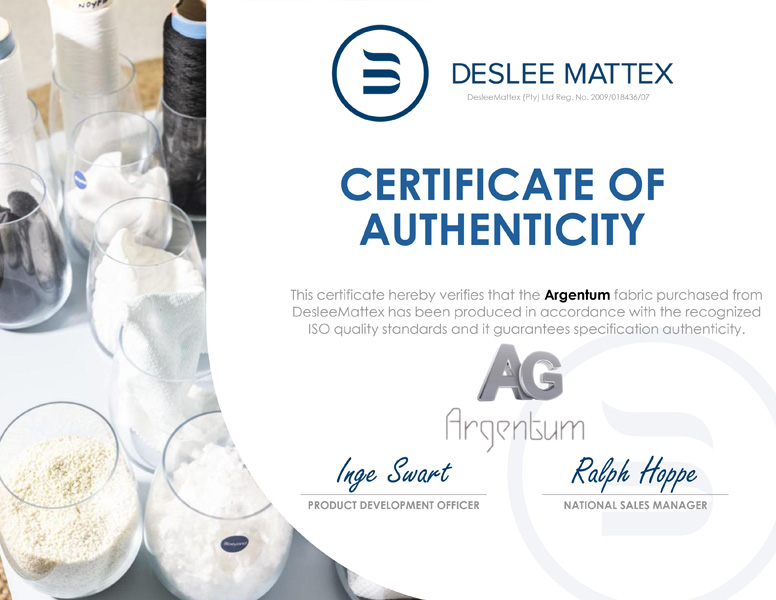Argentum Certificate