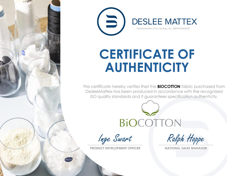 Bio Cotton Certificate