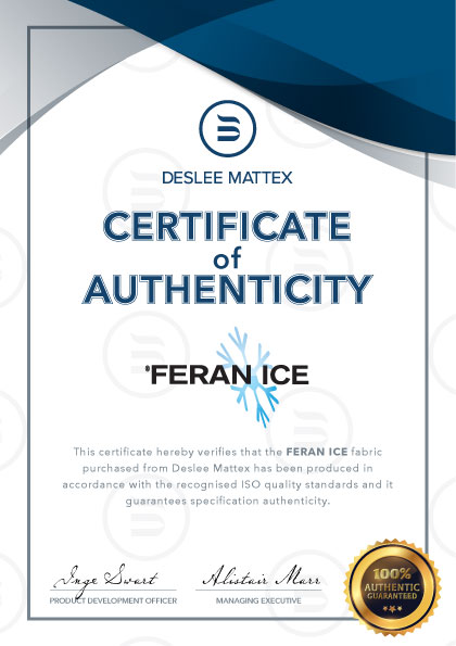 Feran Ice Certificate